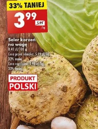 Biedronka Seler korzeń 1kg oferta