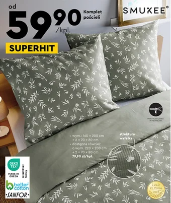 Biedronka SMUKEE Komplet pościeli oferta