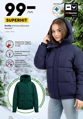 Biedronka HiMountain Kurtka zimowa pikowana damska oferta