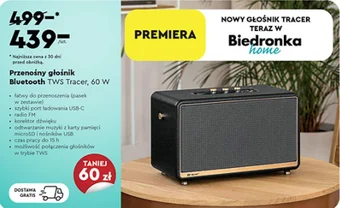 Przenośny głośnik Bluetooth TWS Tracer, 60 W
