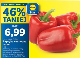 Lidl Papryka czerwona 1kg oferta