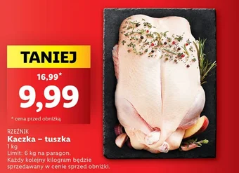 Lidl RZEŹNIK Kaczka tuszka 1kg oferta