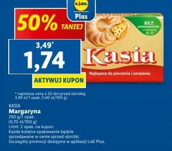 Lidl KASIA Margaryna 250g oferta