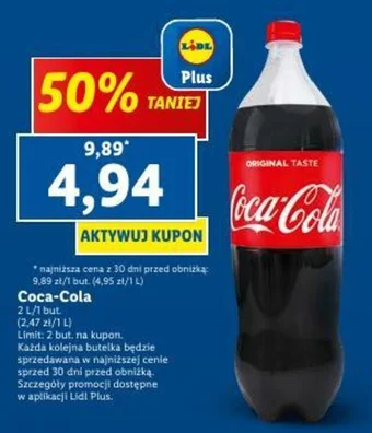 Lidl Coca Cola 2l oferta