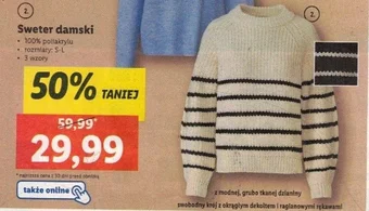 Lidl Sweter damski oferta