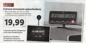 Lidl Cyfrowy termometr samochodowy ULTIMATE SPEED oferta