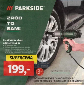 Lidl Elektryczny klucz udarowy 550 W PARKSIDE oferta