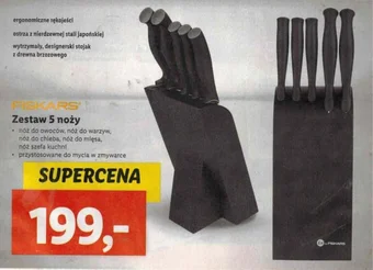 Zestaw 5 noży FISKARS