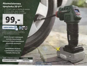 Lidl Akumulatorowa sprężarka 20 V PARKSIDE oferta