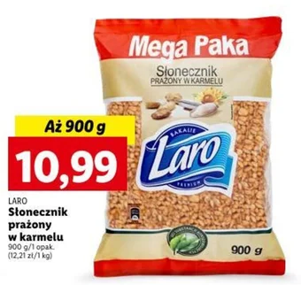 Lidl LARO Słonecznik prażony w karmelu 900 g oferta