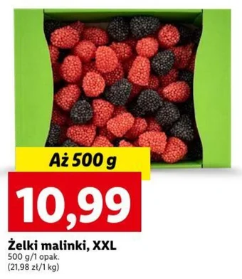 Lidl Żelki malinki, XXL 500 g oferta