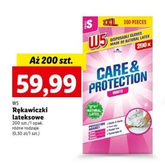 Lidl W5 Rękawiczki lateksowe 200 szt. oferta