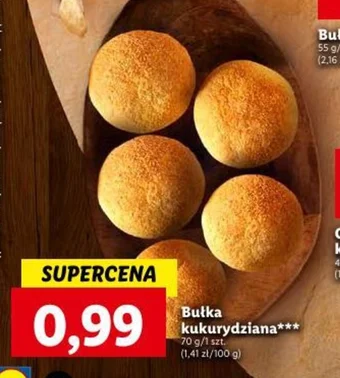 Lidl Bułka kukurydziana 70 g oferta