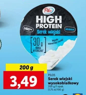 Lidl PILOS Serek wiejski wysokobiałkowy 200 g oferta