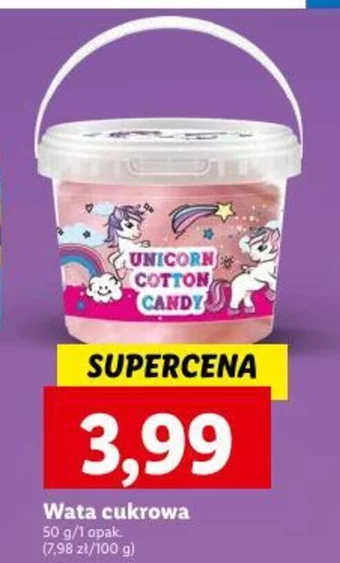 Lidl Wata cukrowa 50 g oferta