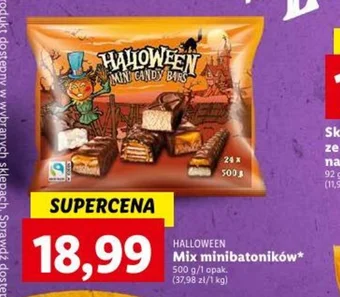 Lidl HALLOWEEN Mix minibatoników 500 g oferta