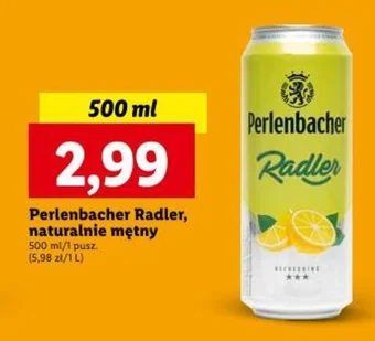 Lidl Perlenbacher Radler naturalnie mętny 500 ml oferta