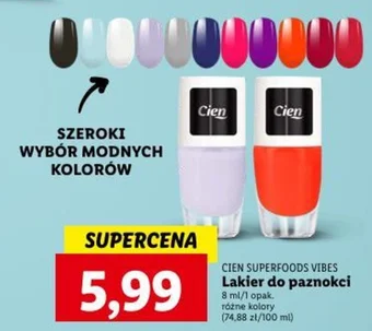 Lidl CIEN SUPERFOODS VIBES Lakier do paznokci 8 ml oferta