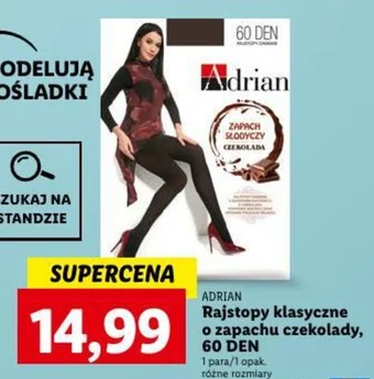 Lidl ADRIAN Rajstopy klasyczne o zapachu czekolady 60 DEN oferta
