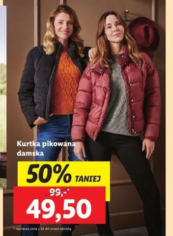 Lidl Kurtka pikowana damska oferta