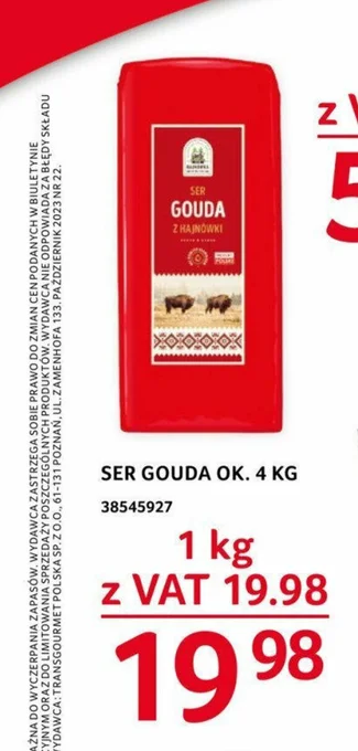 Selgros SER GOUDA 1 kg oferta