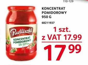 Selgros KONCENTRAT POMIDOROWY 950 G oferta