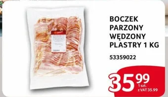Selgros BOCZEK PARZONY WĘDZONY PLASTRY 1 KG oferta