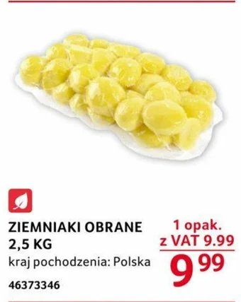 Selgros ZIEMNIAKI OBRANE 2,5 KG oferta