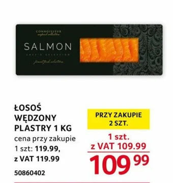 Selgros ŁOSOŚ WĘDZONY PLASTRY 1 KG oferta