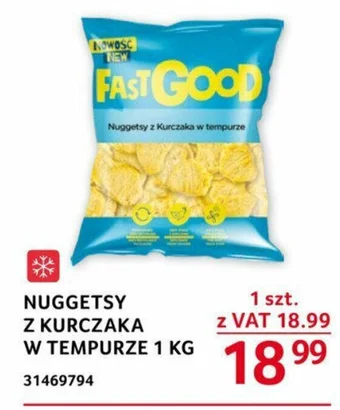 Selgros NUGGETSY Z KURCZAKA W TEMPURZE 1 KG oferta