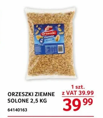 Selgros ORZESZKI ZIEMNE SOLONE 2,5 KG oferta