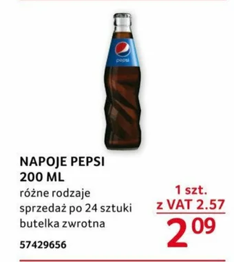 Selgros NAPOJE PEPSI 200 ML oferta