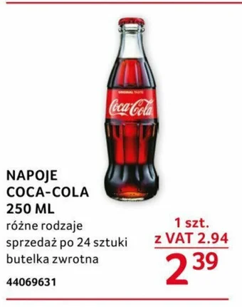 Selgros NAPOJE COCA-COLA 250 ML oferta