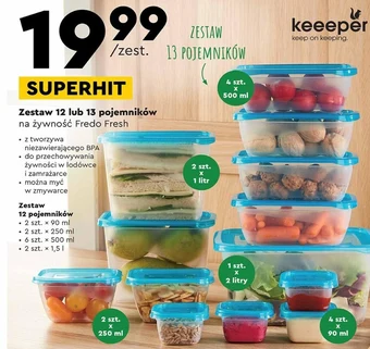 Biedronka Zestaw pojemników oferta