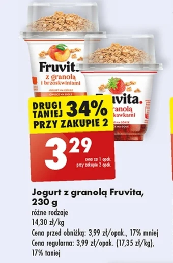 Biedronka Jogurt fruvita oferta