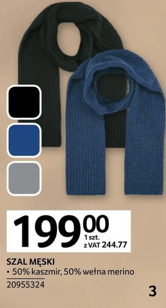 Selgros Szal męski oferta