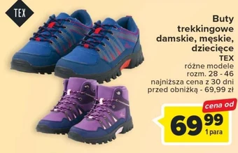 Carrefour Buty trekkingowe tex oferta