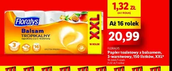 Lidl Papier toaletowy balsam tropikalny oferta