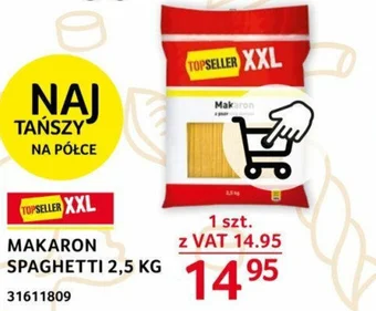 Selgros MAKARON SPAGHETTI 2,5 KG oferta