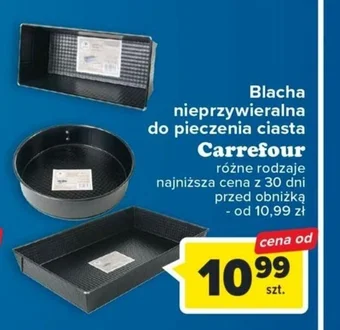 Carrefour Blacha nieprzywieralna do pieczenia ciasta oferta