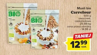 Carrefour Musli bio 500 g oferta
