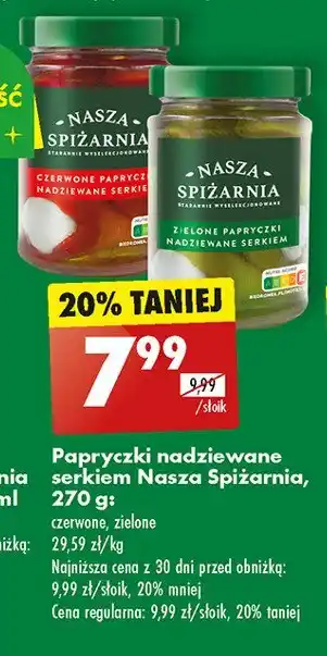 Biedronka Papryka czerwona peperoni oferta