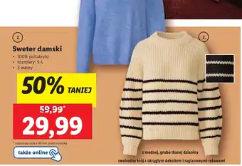 Lidl Sweter damski oferta
