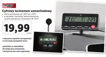 Lidl ULTIMATE SPEED Cyfrowy termometr samochodowy oferta