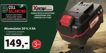 Lidl PARKSIDE Akumulator 20 V 4 Ah oferta