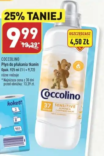 ALDI COCCOLINO Płyn do płukania tkanin 925 ml oferta