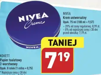 ALDI NIVEA Krem uniwersalny 75 ml oferta