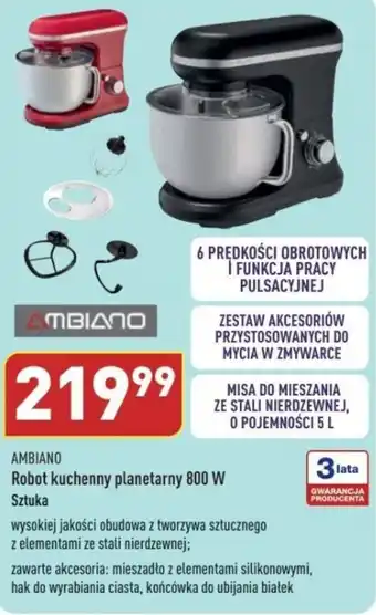 ALDI AMBIANO Robot kuchenny planetarny 800 W oferta