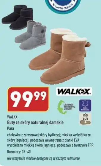 ALDI WALKX Buty ze skóry naturalnej damskie rozm. 37-40 oferta