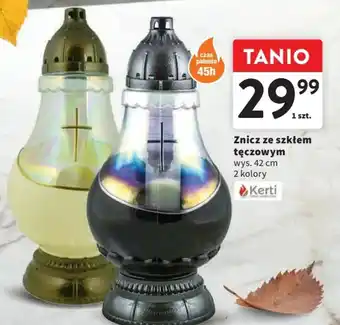 Intermarche Znicz ze szkłem tęczowym oferta